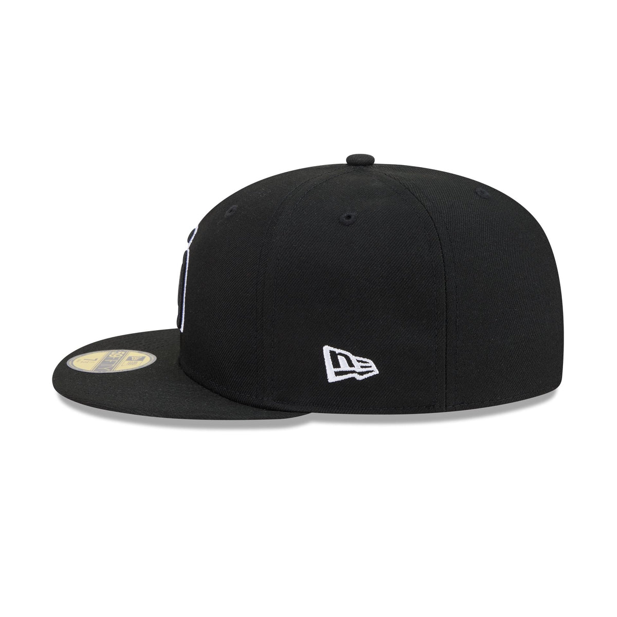 San Diego Padres Black and White Basic 59FIFTY Fitted Hat