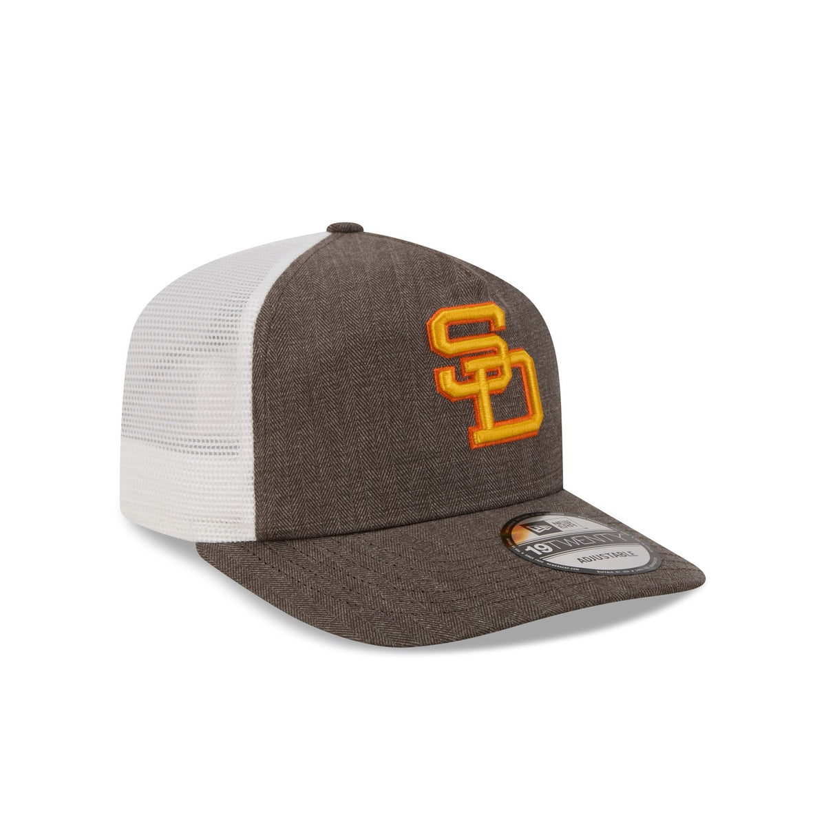 San Diego Padres Herringbone Team Colors 19TWENTY Trucker Hat