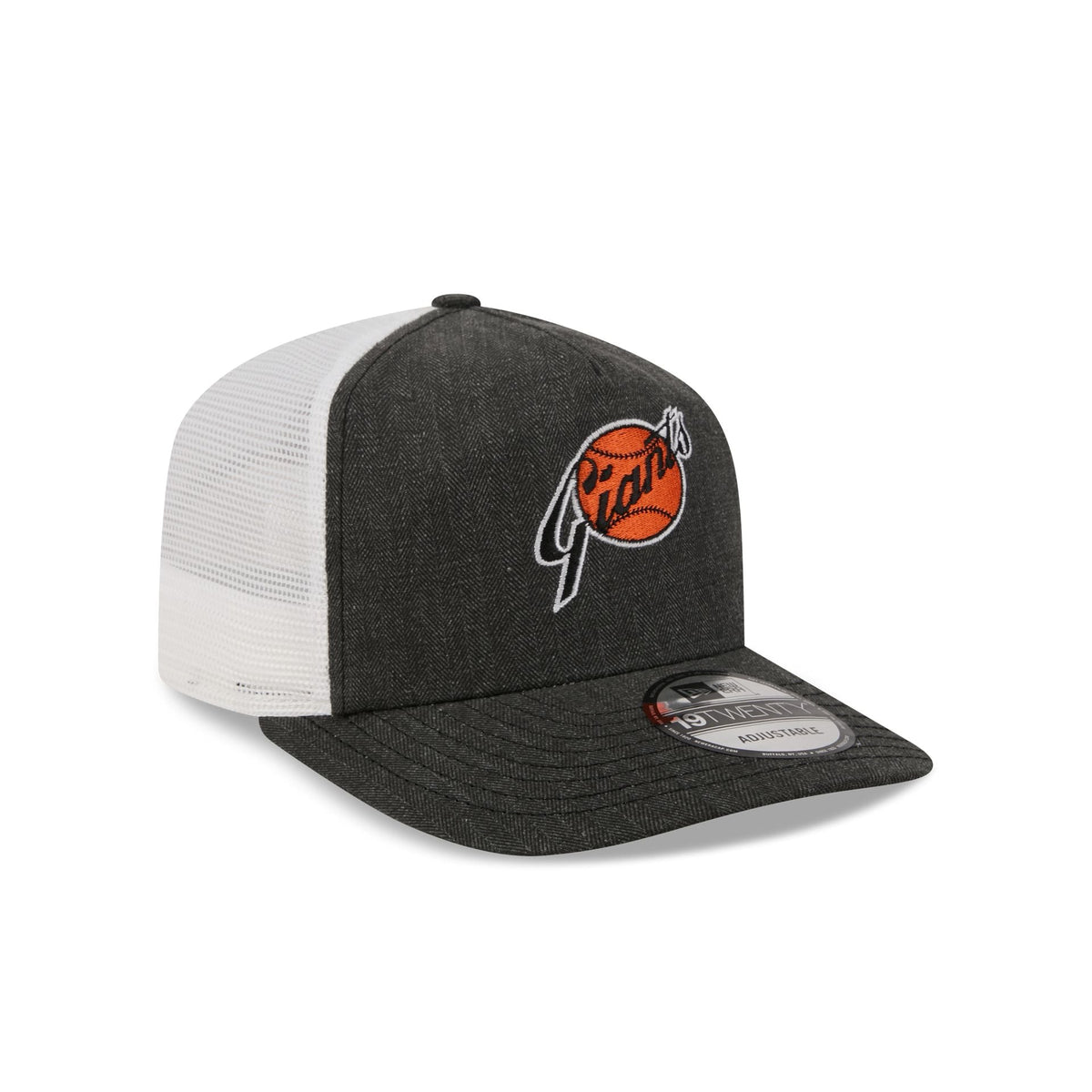 San Francisco Giants Herringbone Team Colors 19TWENTY Trucker Hat