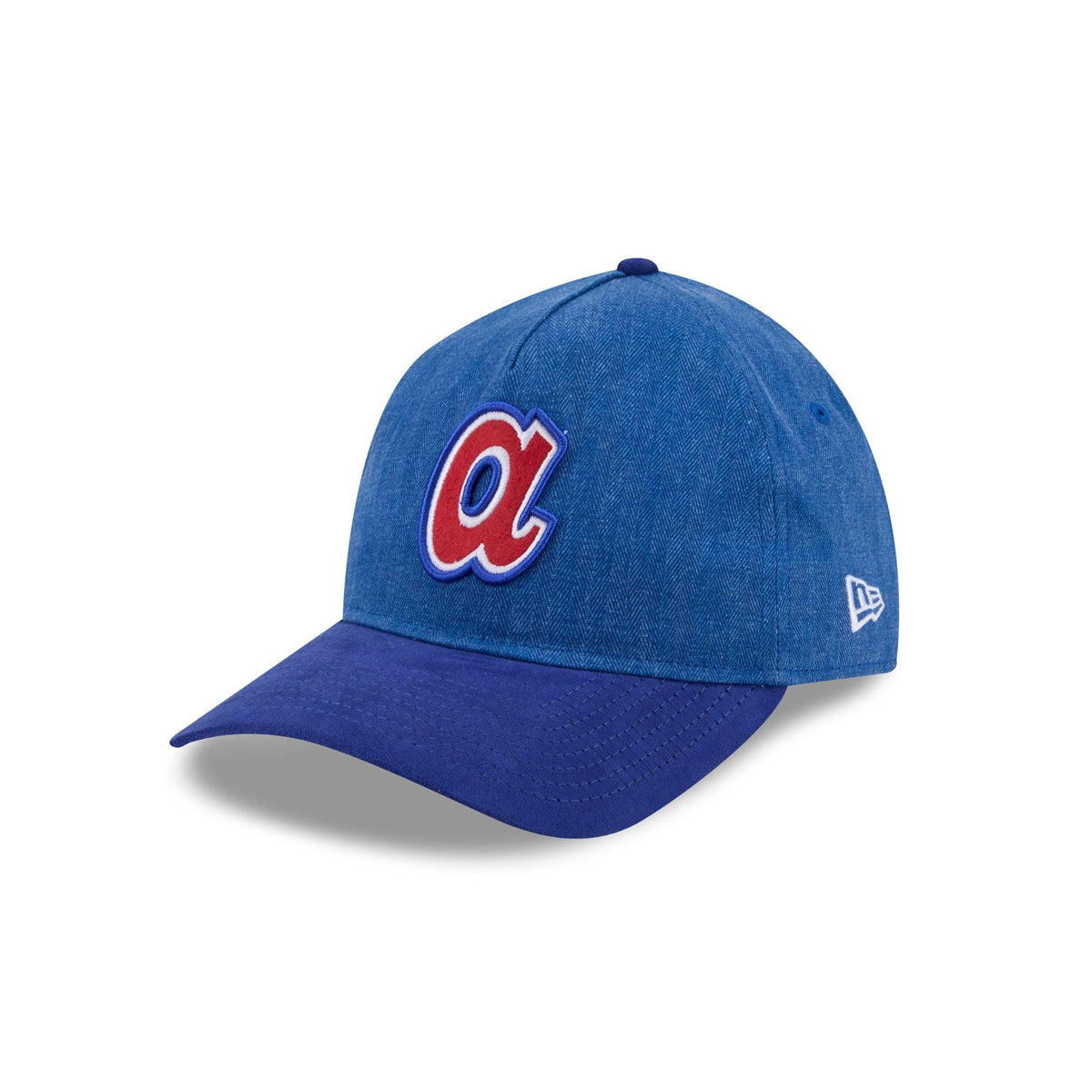 Atlanta Braves Herringbone Team Colors 9TWENTY A-Frame Adjustable Hat