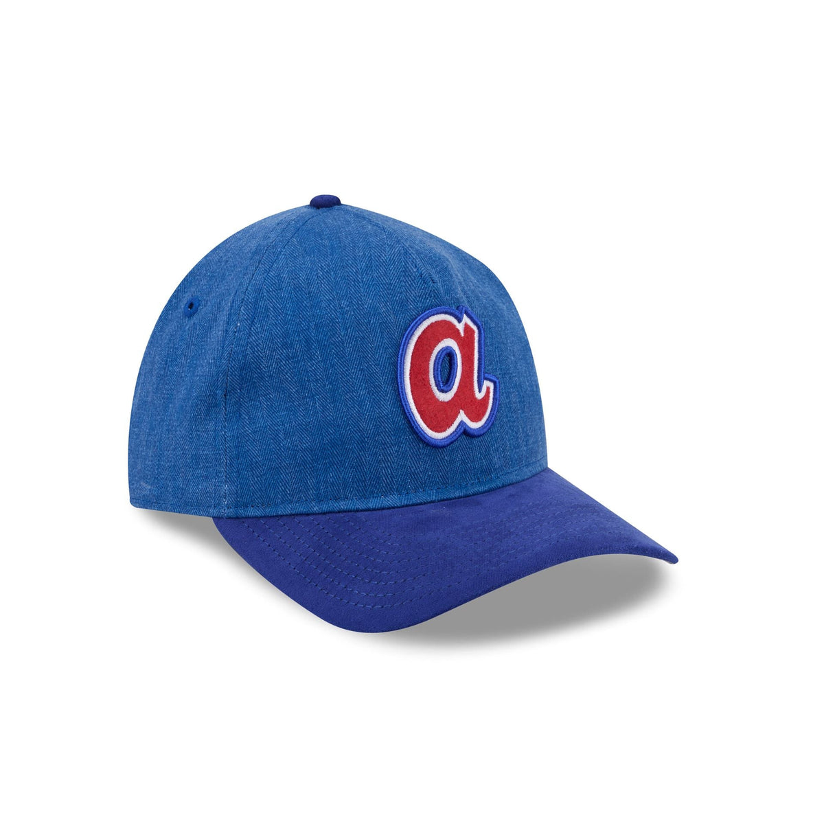 Atlanta Braves Herringbone Team Colors 9TWENTY A-Frame Adjustable Hat