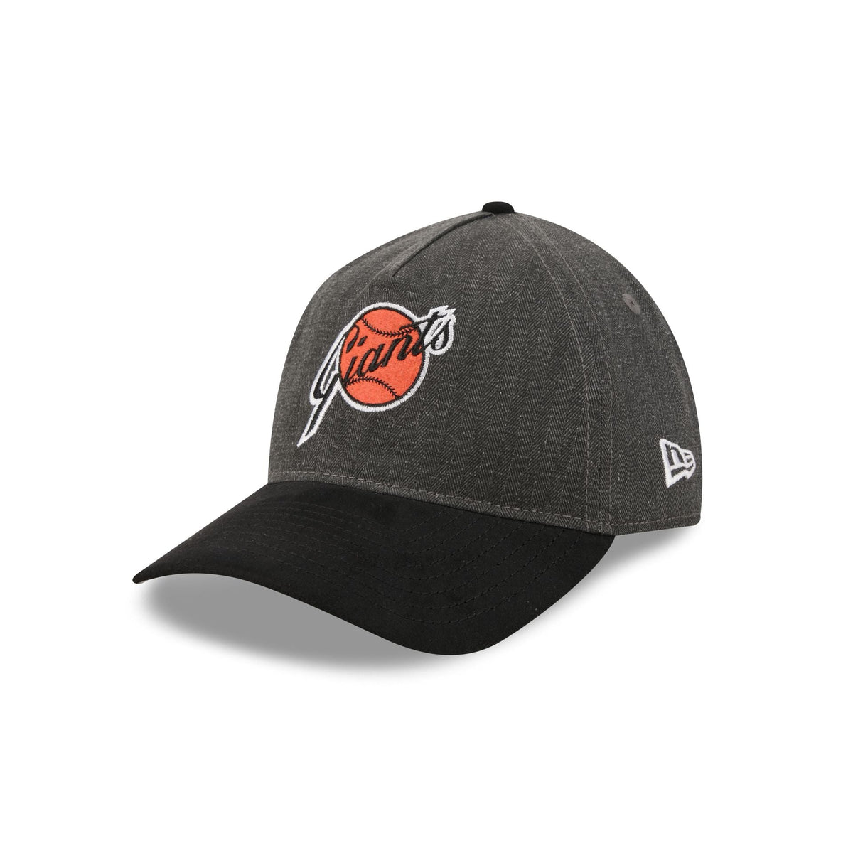San Francisco Giants Herringbone Team Colors 9TWENTY A-Frame Adjustable Hat