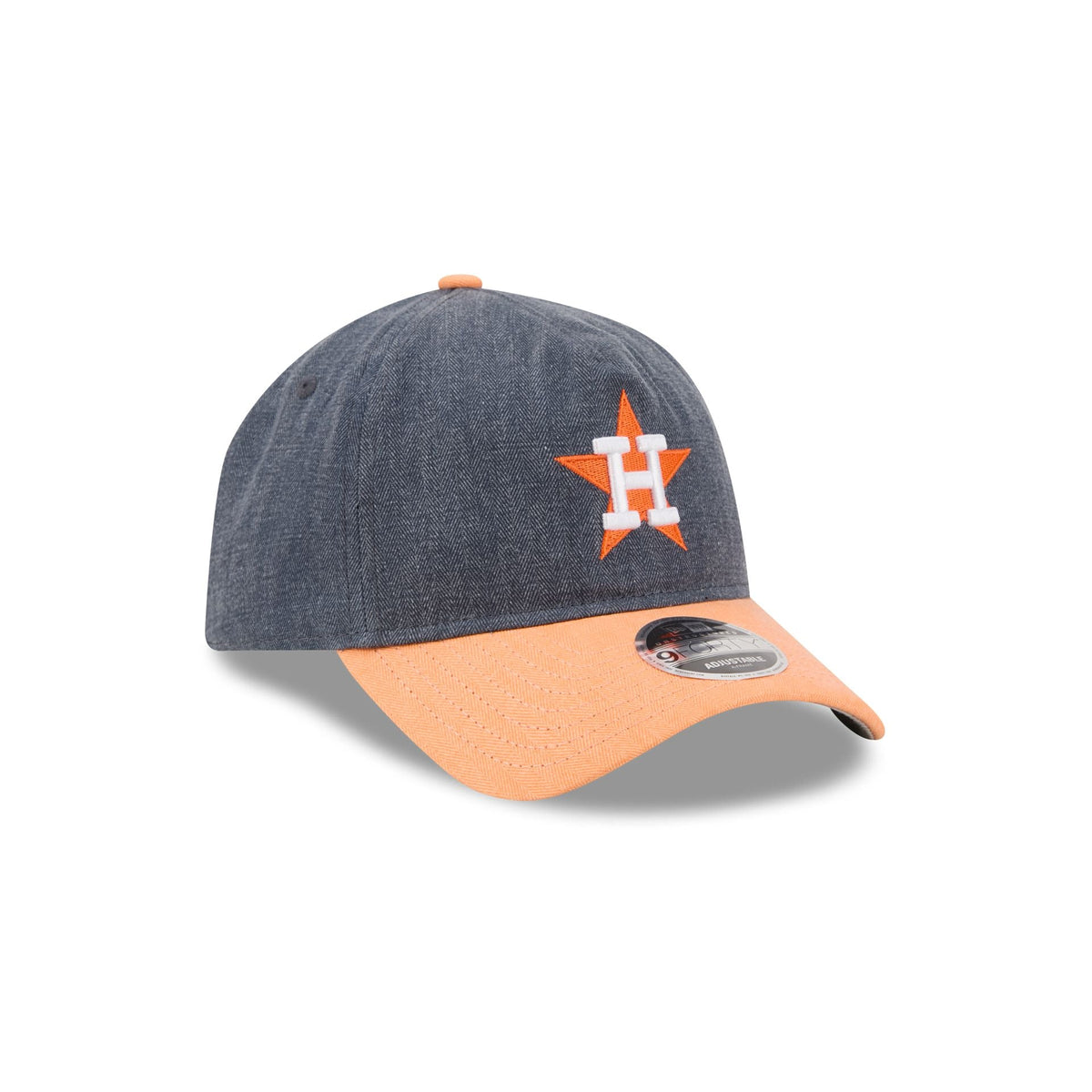 Houston Astros Herringbone Team Colors 9FORTY A-Frame Adjustable Hat