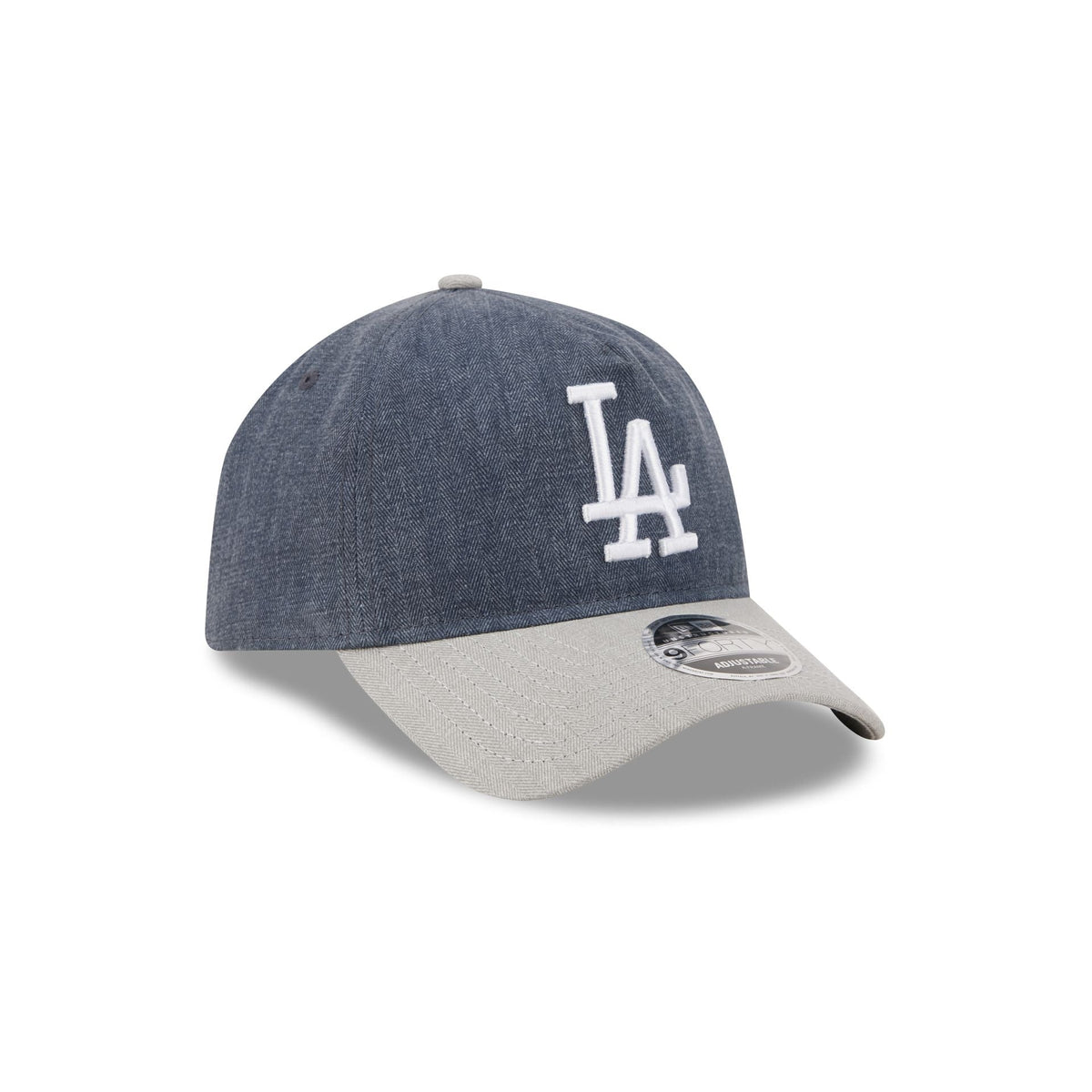 Los Angeles Dodgers Herringbone Team Colors 9FORTY A-Frame Adjustable Hat