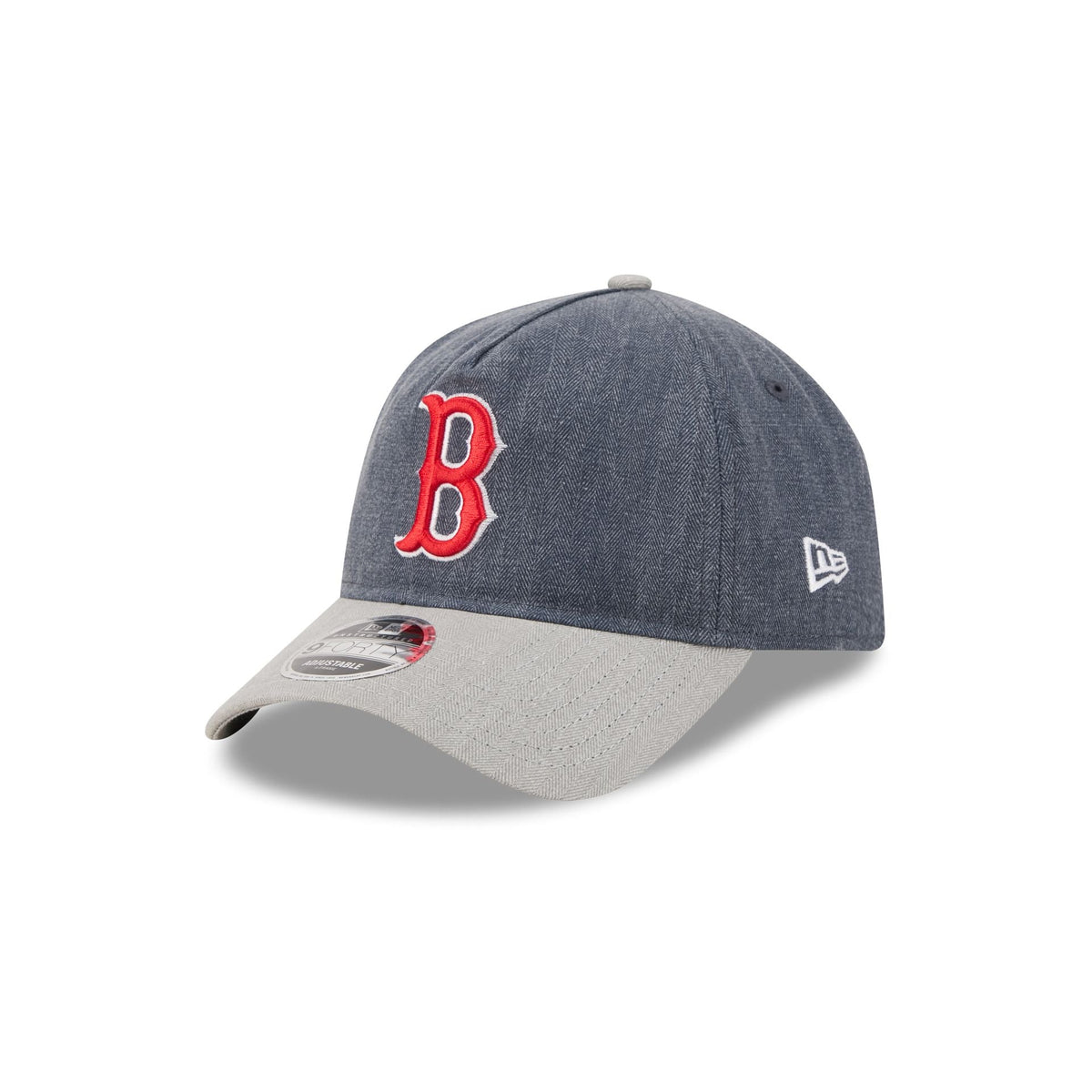 Boston Red Sox Herringbone Team Colors 9FORTY A-Frame Adjustable Hat