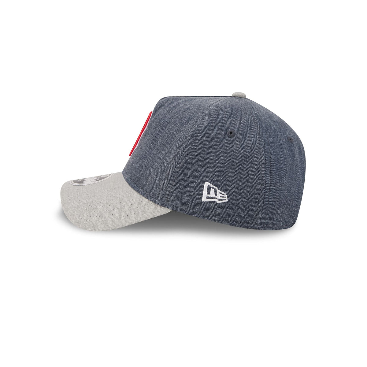 Boston Red Sox Herringbone Team Colors 9FORTY A-Frame Adjustable Hat