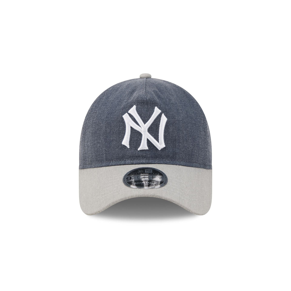New York Yankees Herringbone Team Colors 9FORTY A-Frame Adjustable Hat