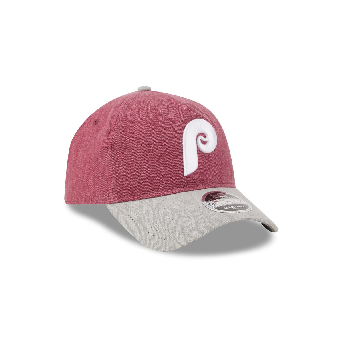 Philadelphia Phillies Herringbone Team Colors 9FORTY A-Frame Adjustable Hat