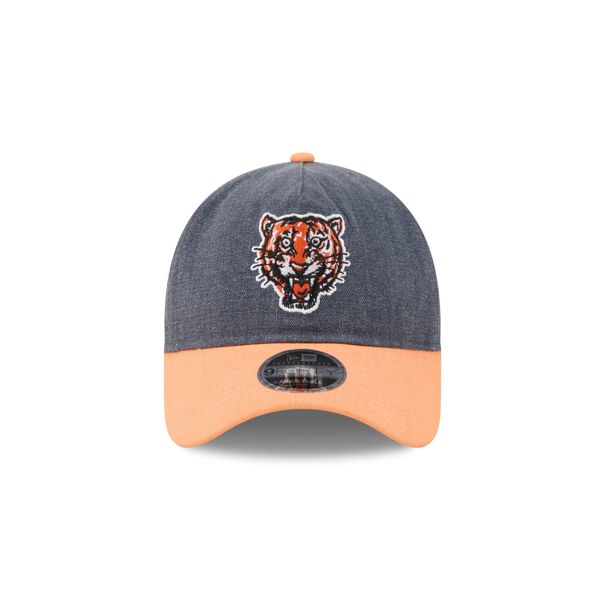 Detroit Tigers Herringbone Team Colors 9FORTY A-Frame Adjustable Hat