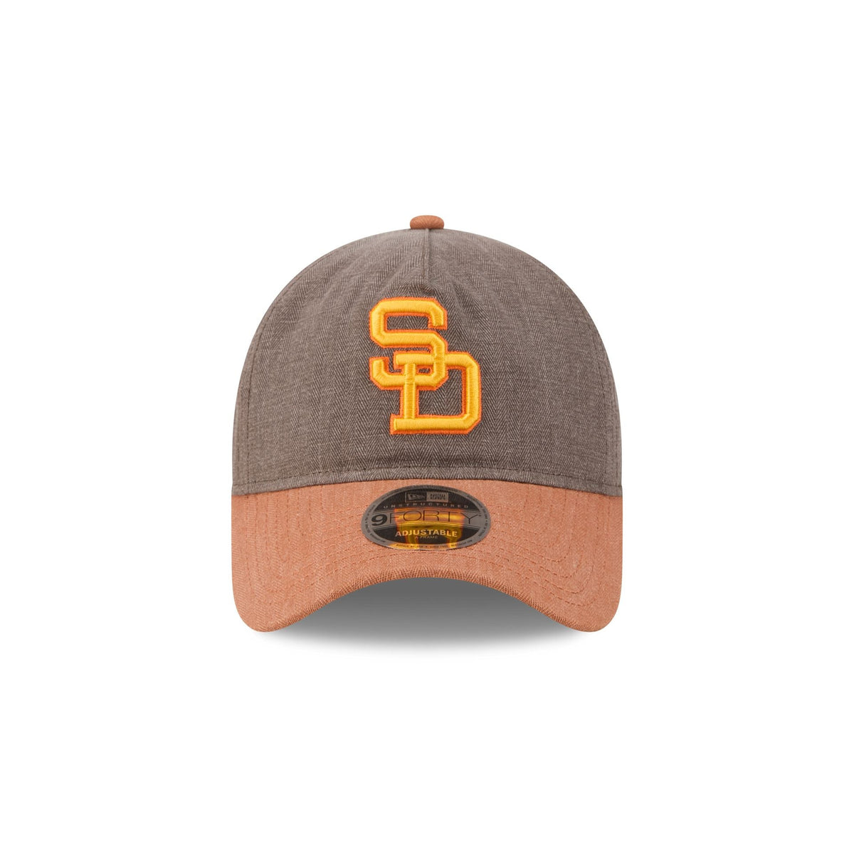 San Diego Padres Herringbone Team Colors 9FORTY A-Frame Adjustable Hat