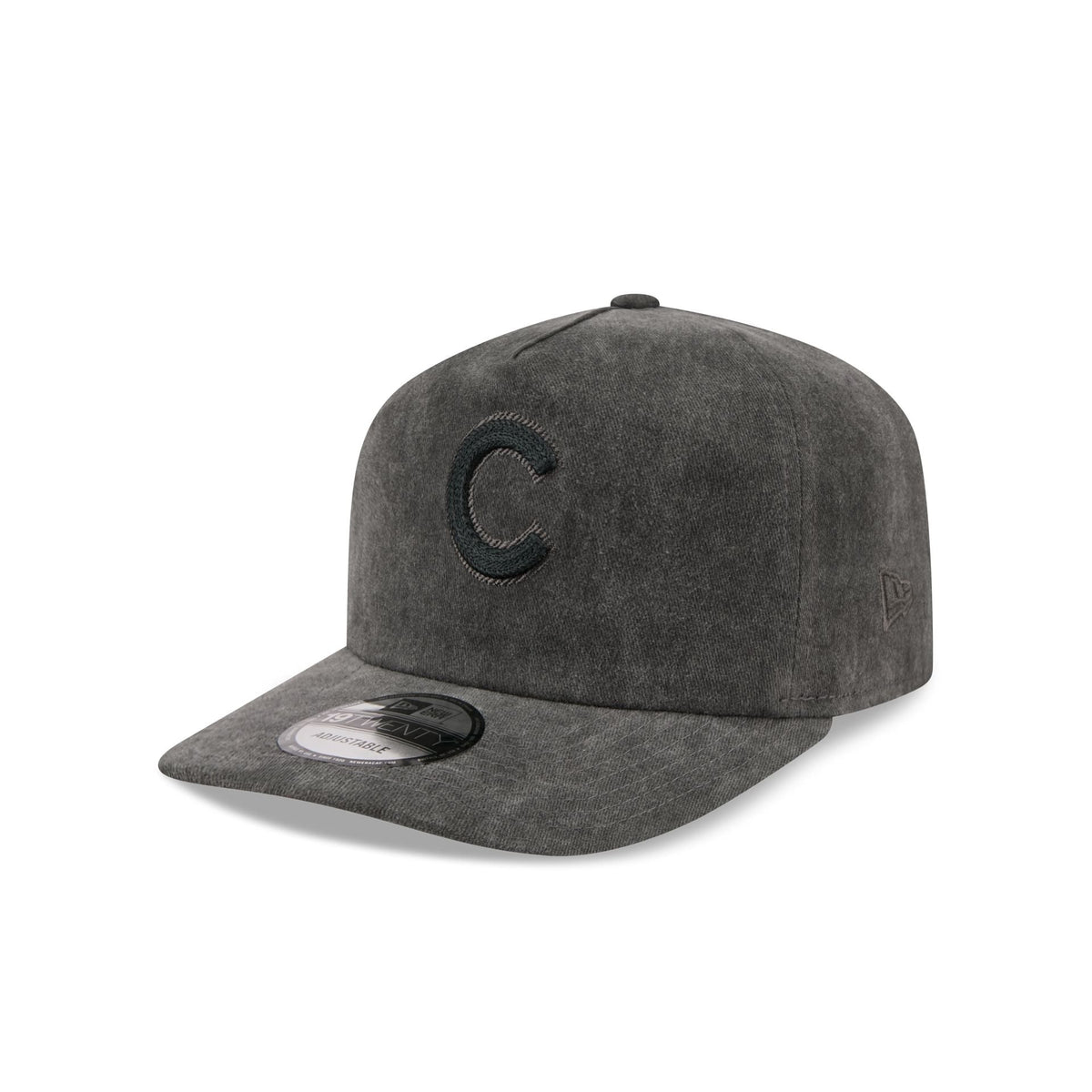 Chicago Cubs Black Pigment Dye 19TWENTY Snapback Hat