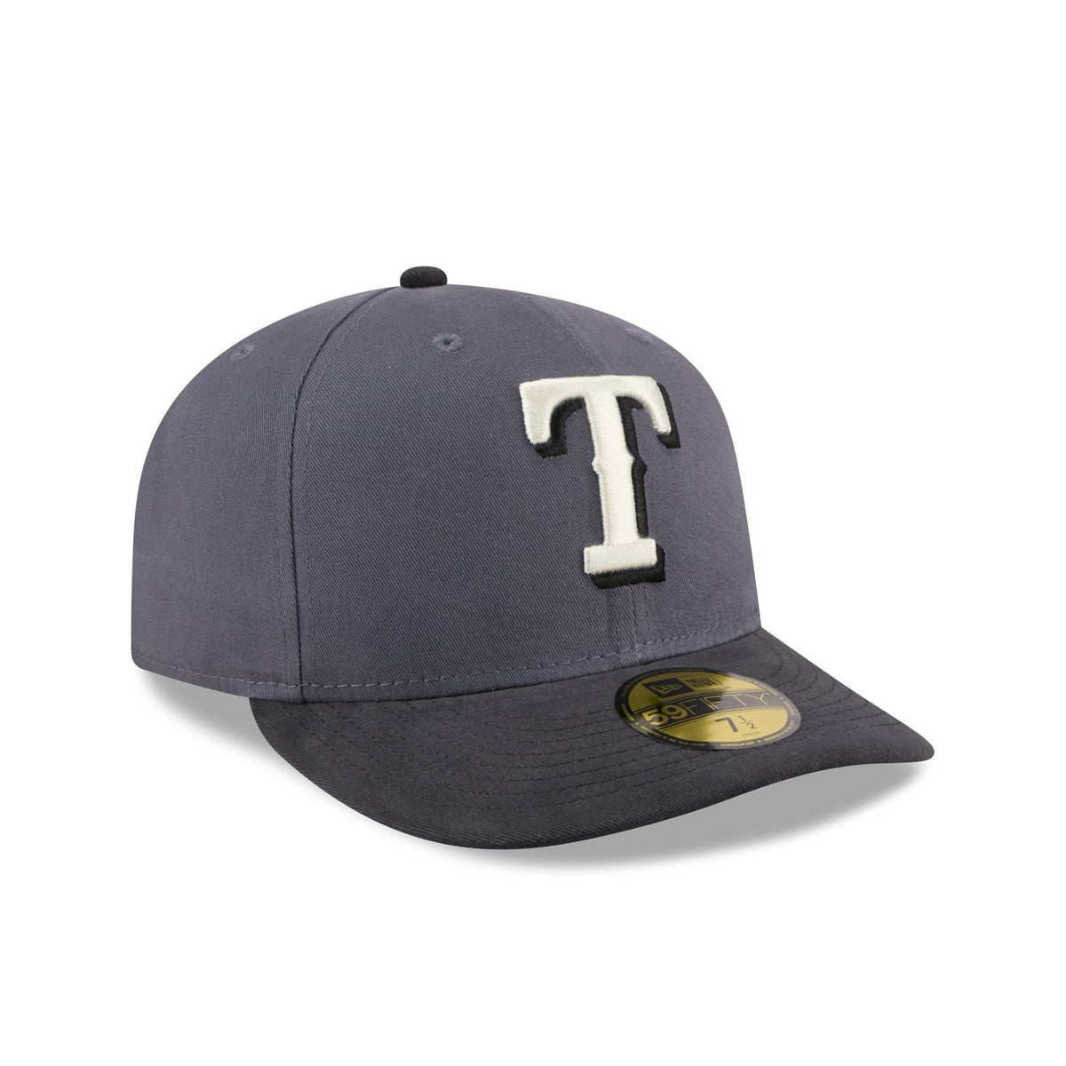 Texas Rangers Graphite Twill 59FIFTY Fitted Hat