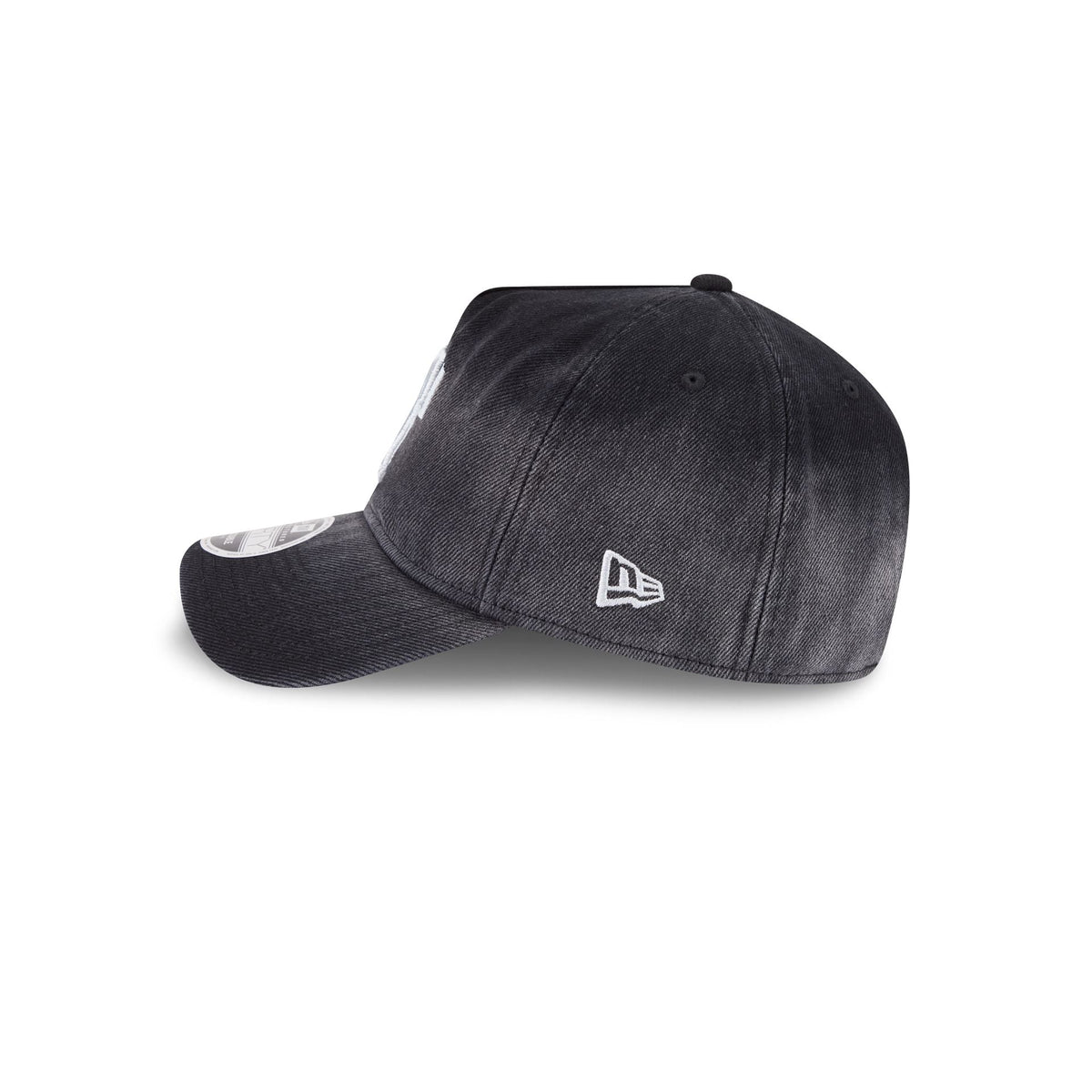 Texas Rangers Washed Black Denim 9FORTY A-Frame Unstructured Snapback Hat