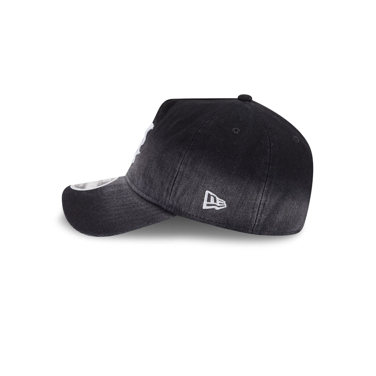 New York Mets Washed Black Denim 9FORTY A-Frame Unstructured Snapback Hat