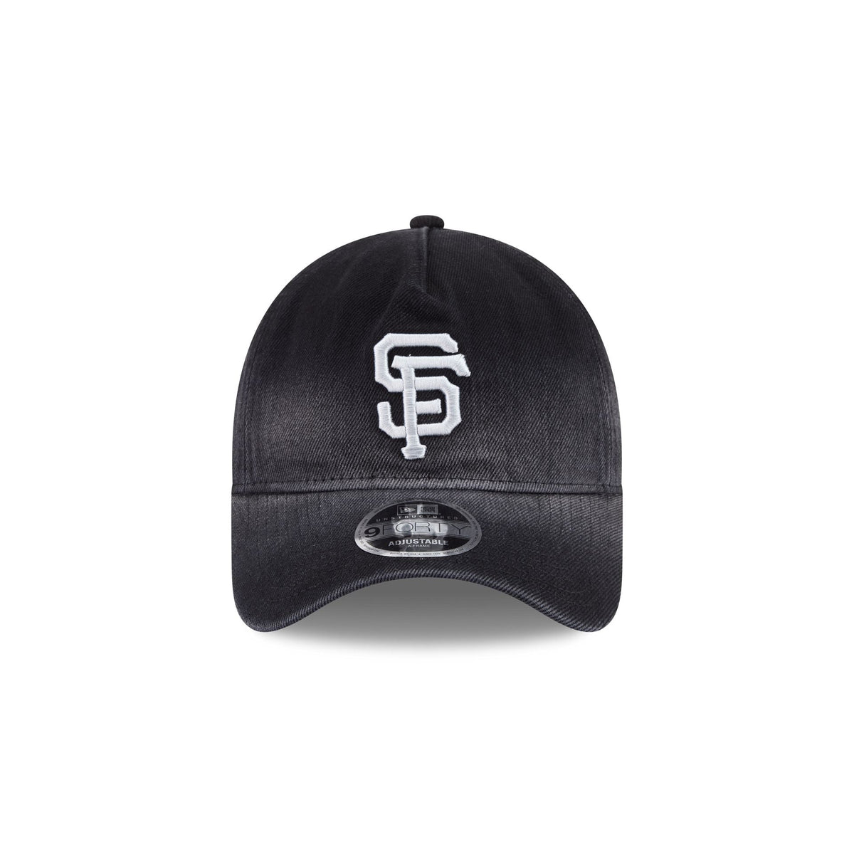 San Francisco Giants Washed Black Denim 9FORTY A-Frame Unstructured Snapback Hat