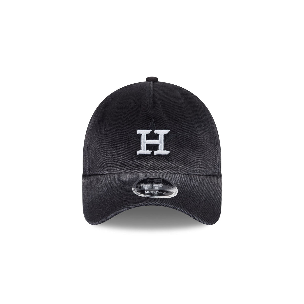 Houston Astros Washed Black Denim 9FORTY A-Frame Unstructured Snapback Hat