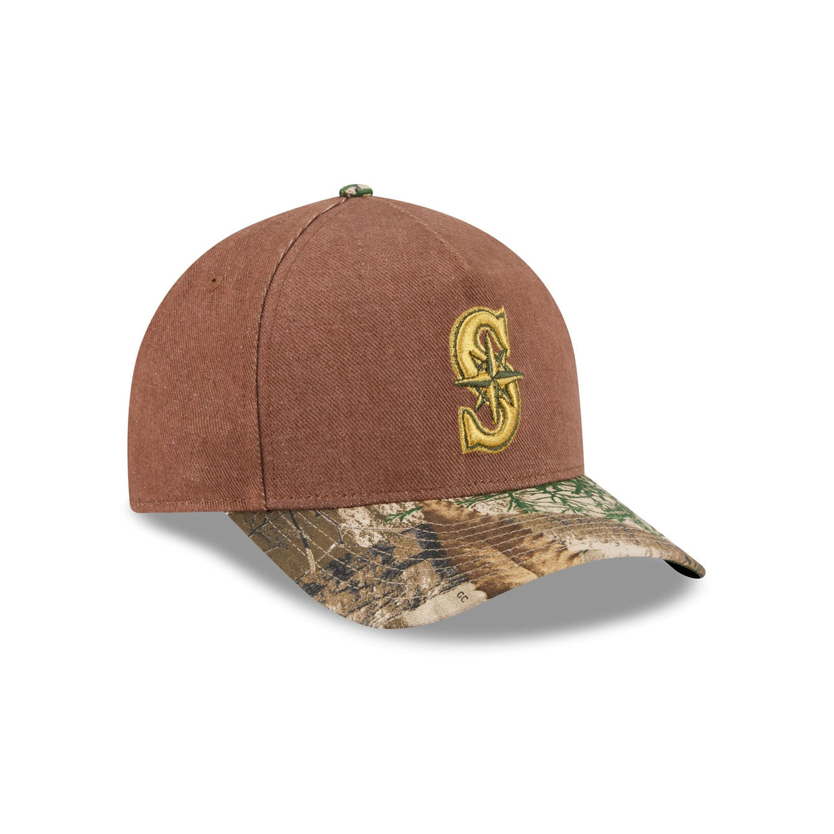 Seattle Mariners Camo Twill 9FORTY M-Crown A-Frame Snapback Hat