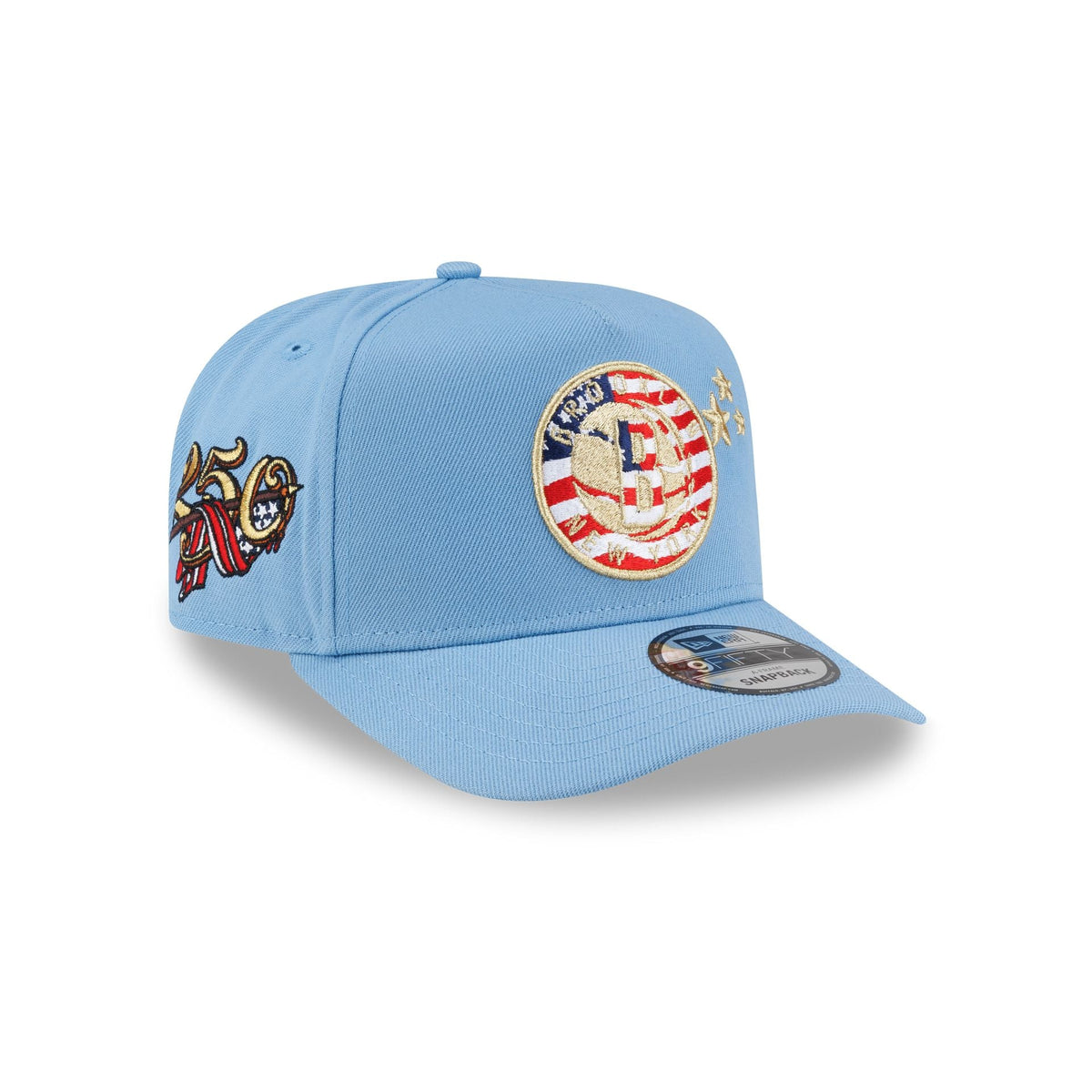 Brooklyn Nets Red. White & Blue 9FIFTY A-Frame Snapback Hat