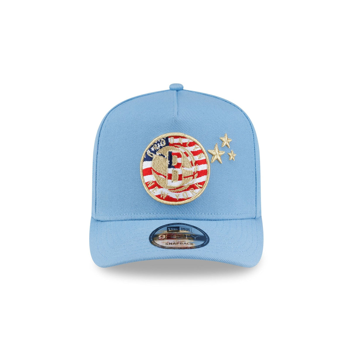 Brooklyn Nets Red. White & Blue 9FIFTY A-Frame Snapback Hat
