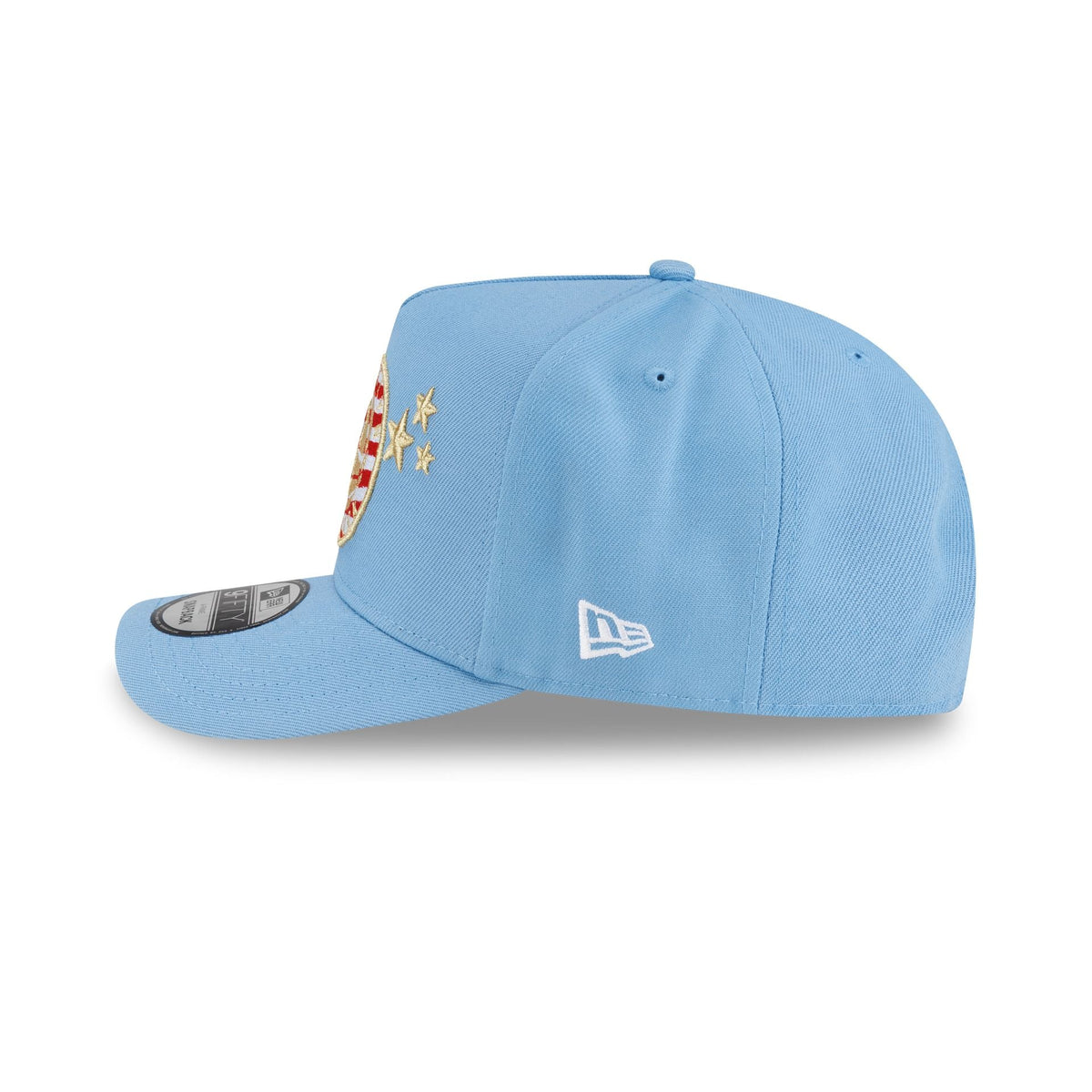 Brooklyn Nets Red. White & Blue 9FIFTY A-Frame Snapback Hat